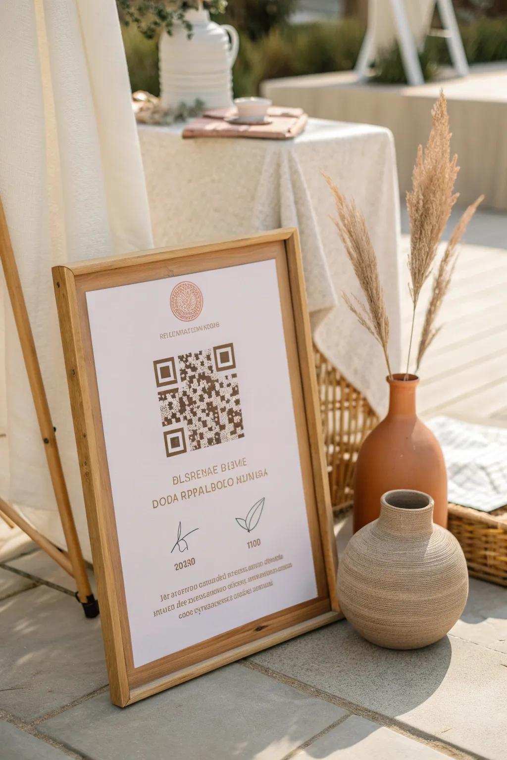 Make your event adverts interactive with modern tech elements.