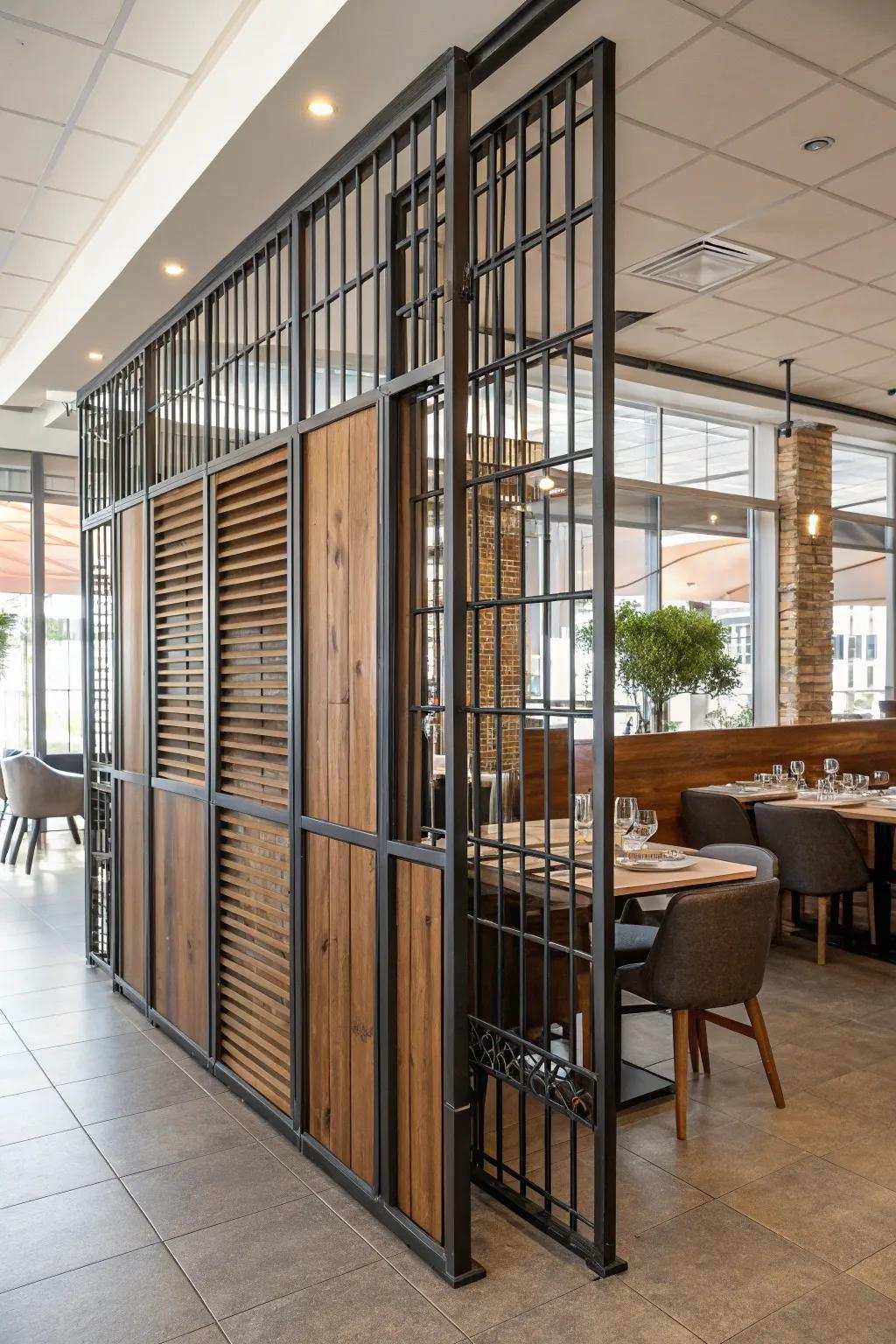 Metal and timber pairings produce captivating visual comparisons.