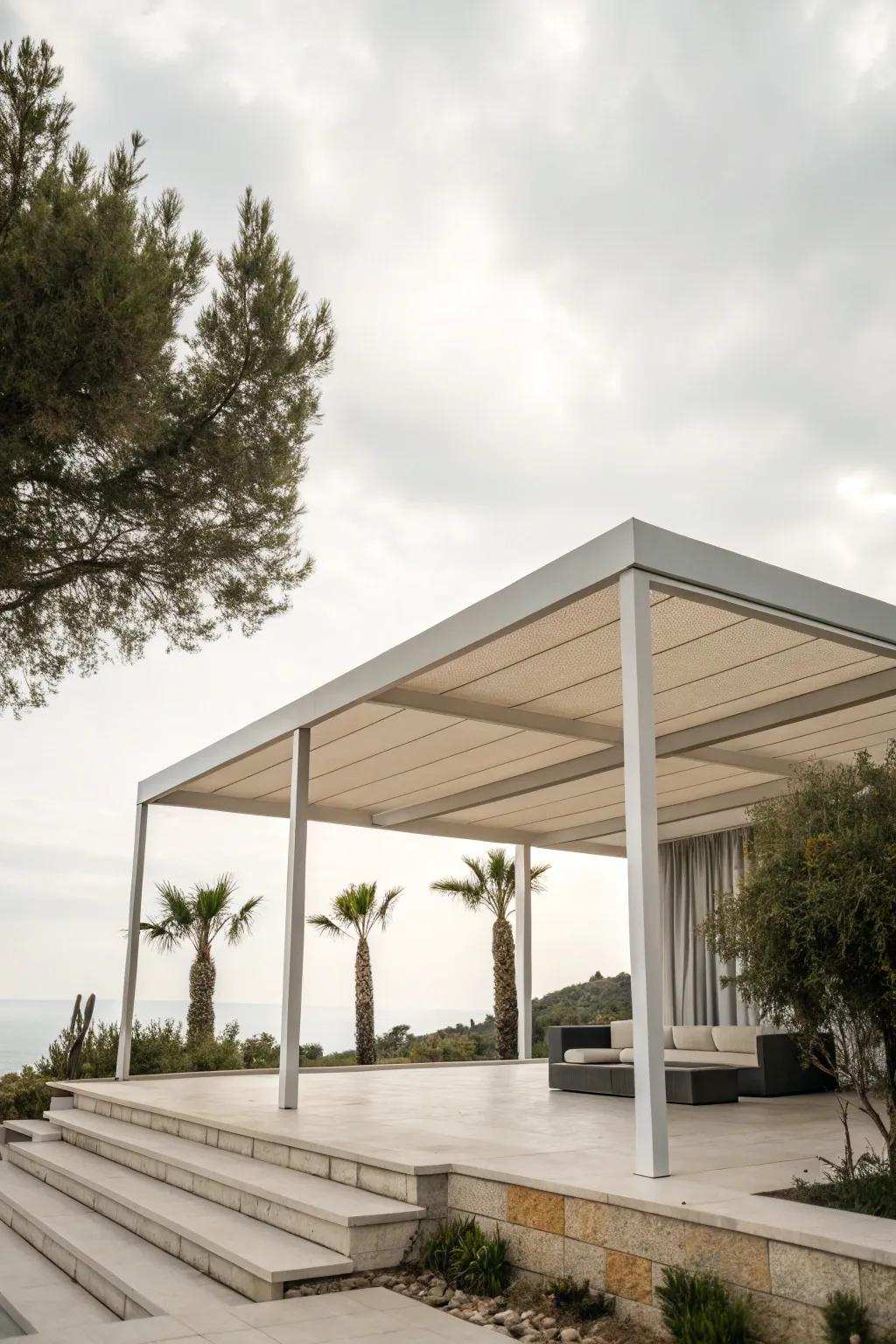 Minimalist design adds sophistication and simplicity to outdoor spaces.