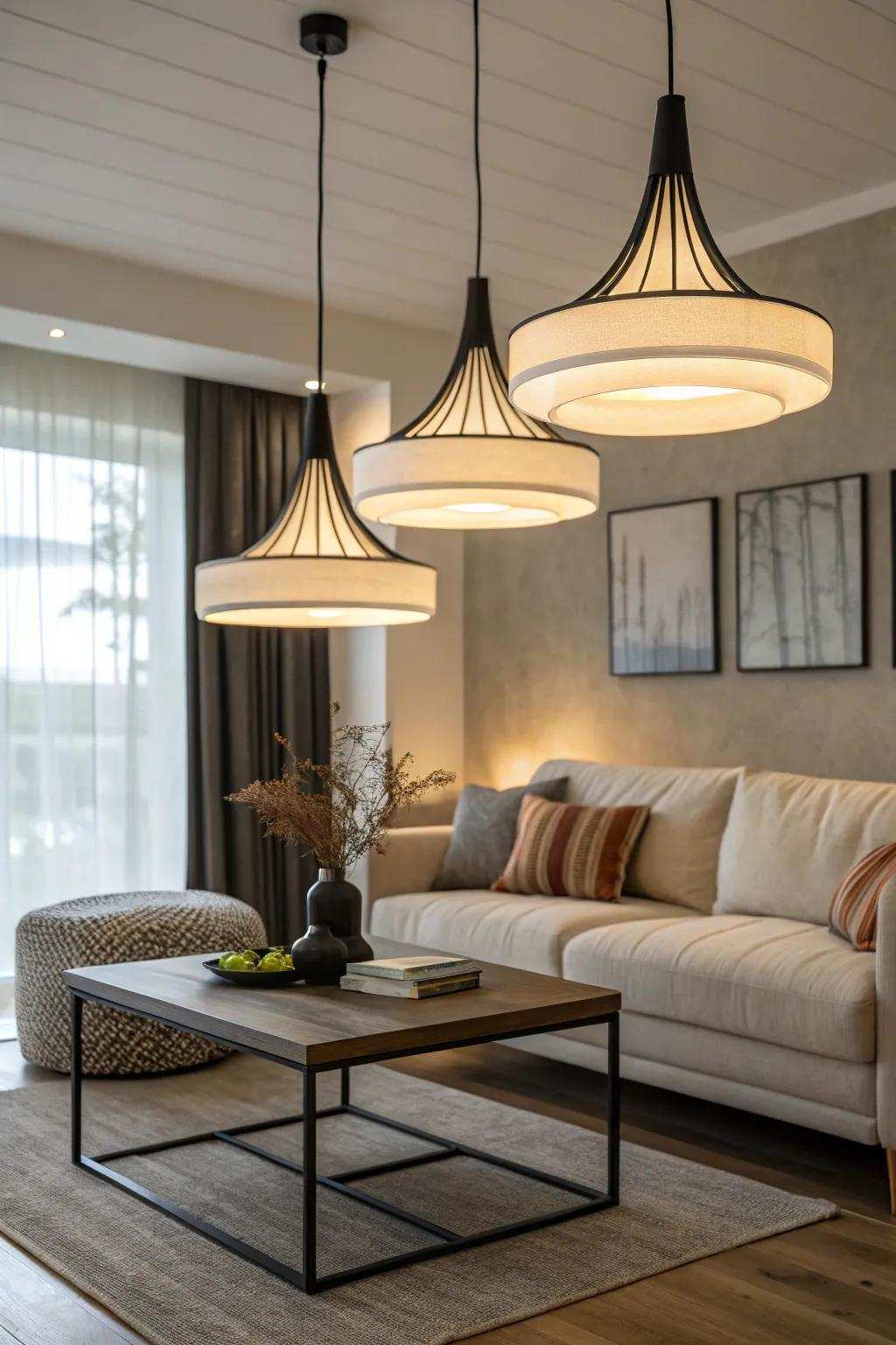 Minimalist pendant lights for a contemporary upgrade.