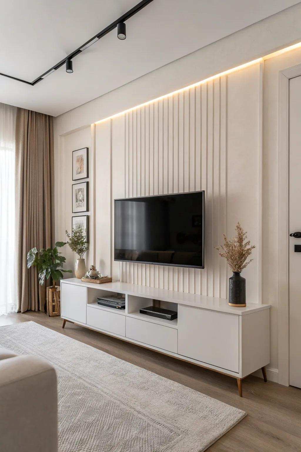 Minimalist refinement establishes a peaceful and contemporary atmosphere.