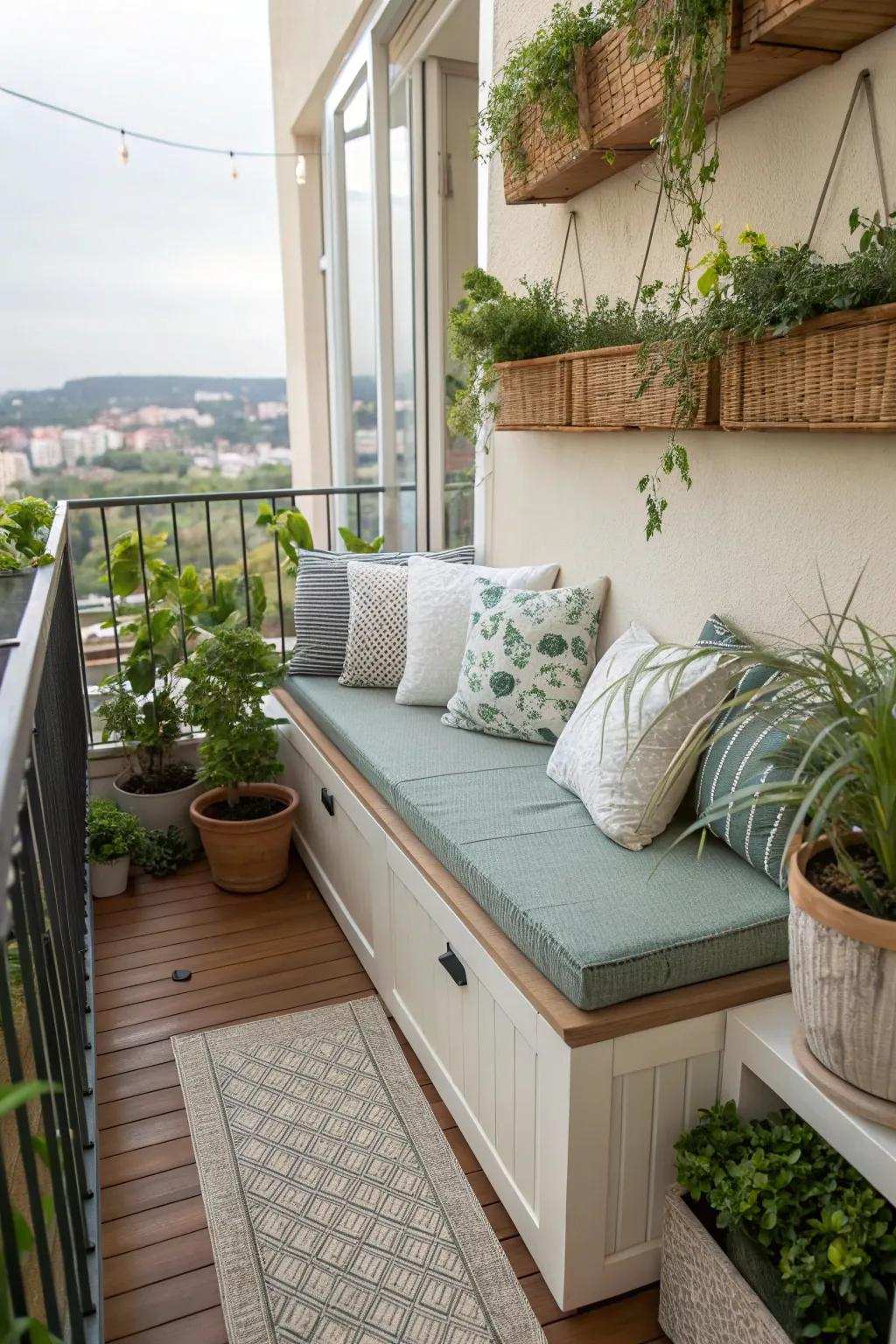 Multi-functional furniture optimizes utility without cluttering the area.