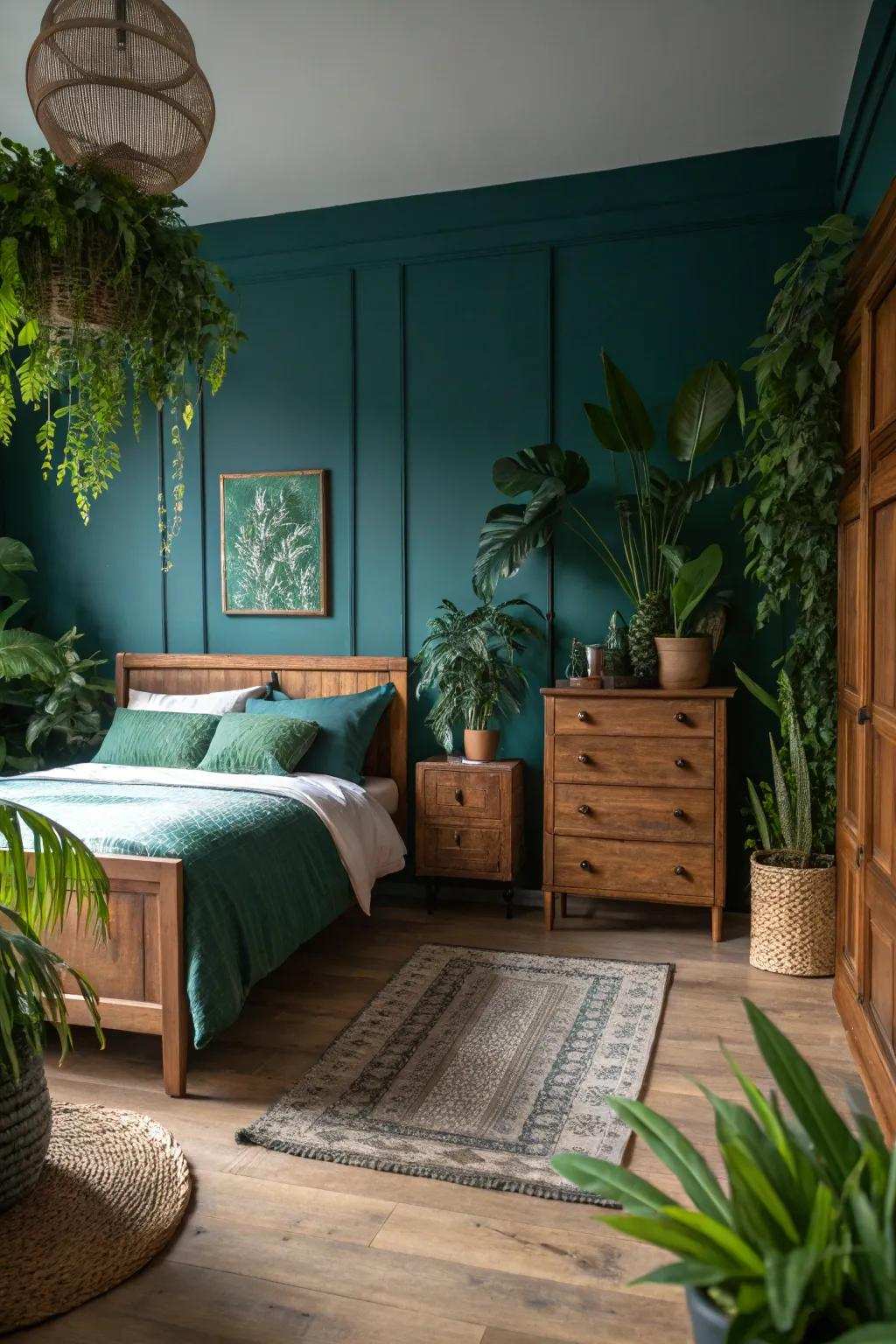 Natural components infuse vibrancy and equilibrium to teal.
