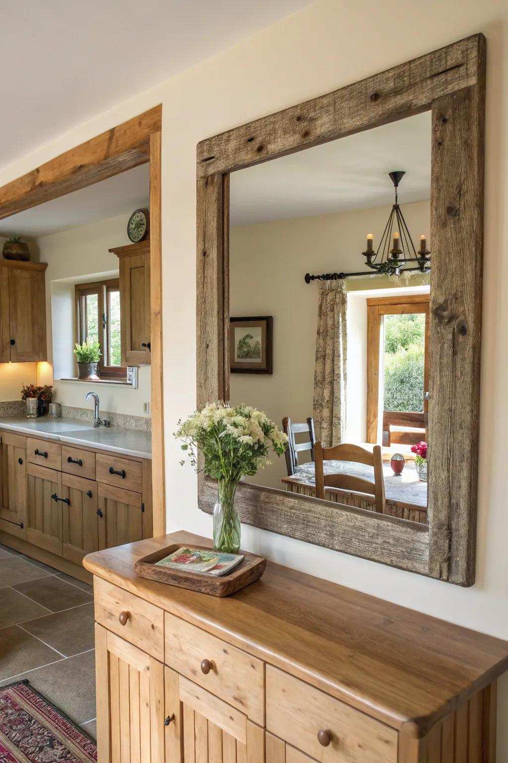 Natural finishes impart warmth to any space.