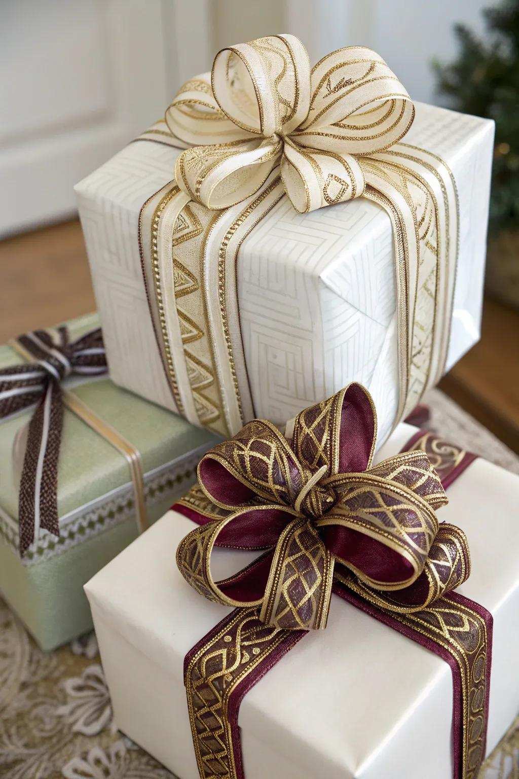 Offerings showcasing multi-tiered bend wrapping.
