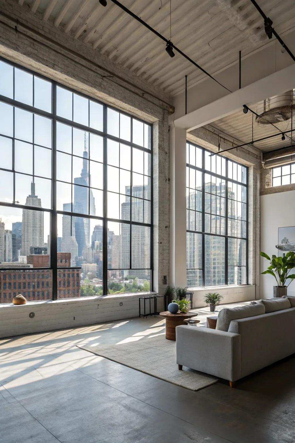Open areas with ample illumination characterize the metropolitan aesthetic.