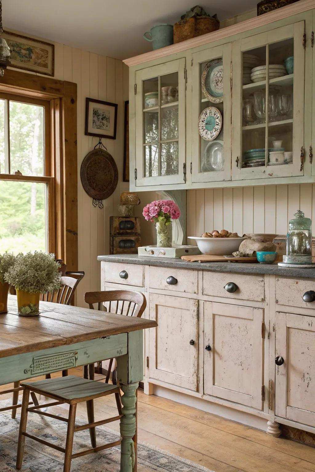 Ornamental fixtures inject character into your cabinet-coated cabinets.