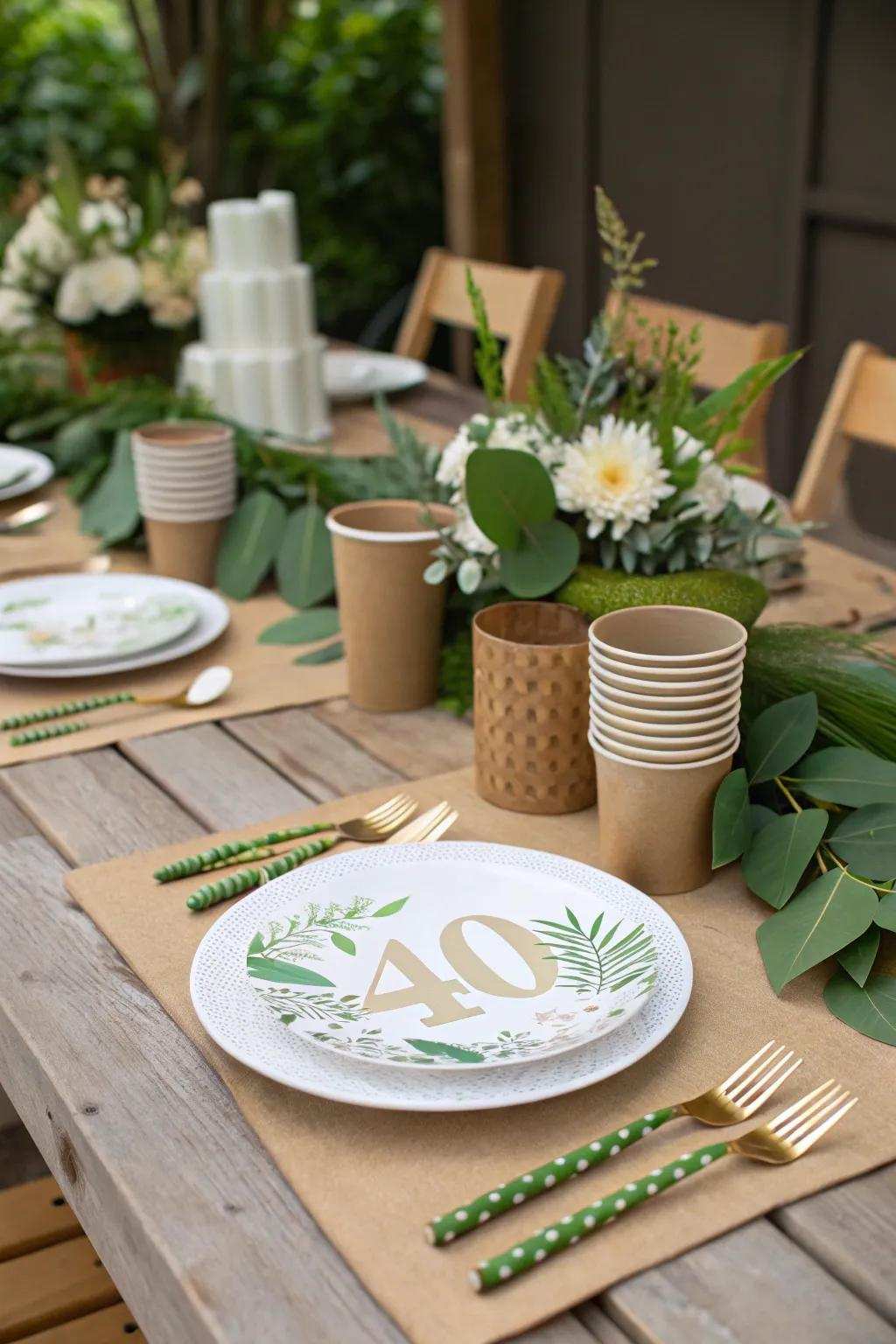 Party in a way that is good with earth-aware decoration.