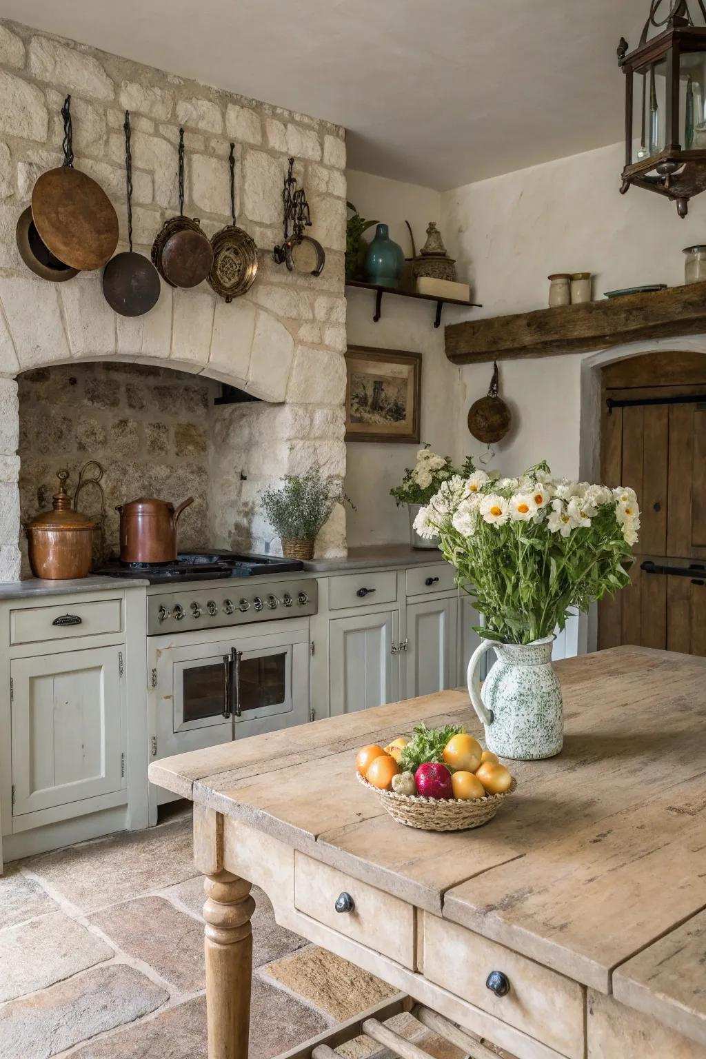 Pattern introduces depth and character to cabinet-coated cabinets.