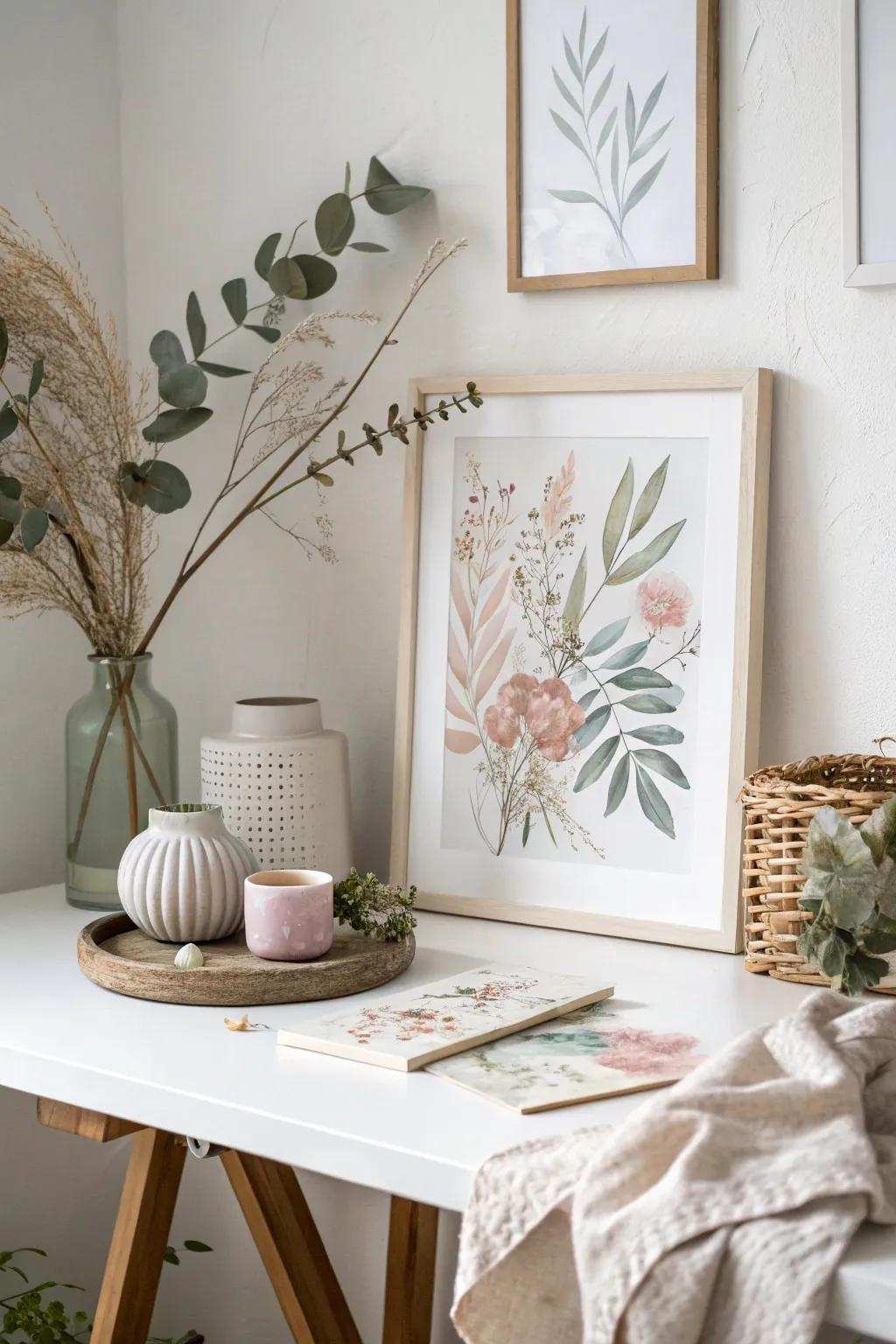 Permit your creativity to unfold using composite medium art that combines simplicity and authentic allure.