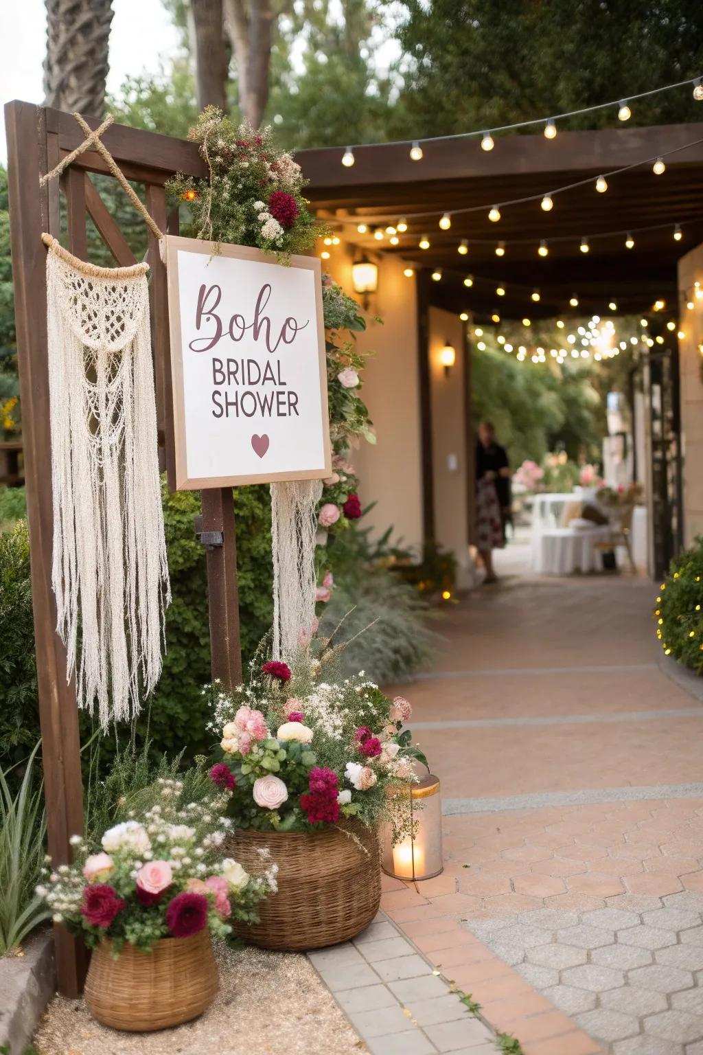 Personalized signs provide a unique touch.