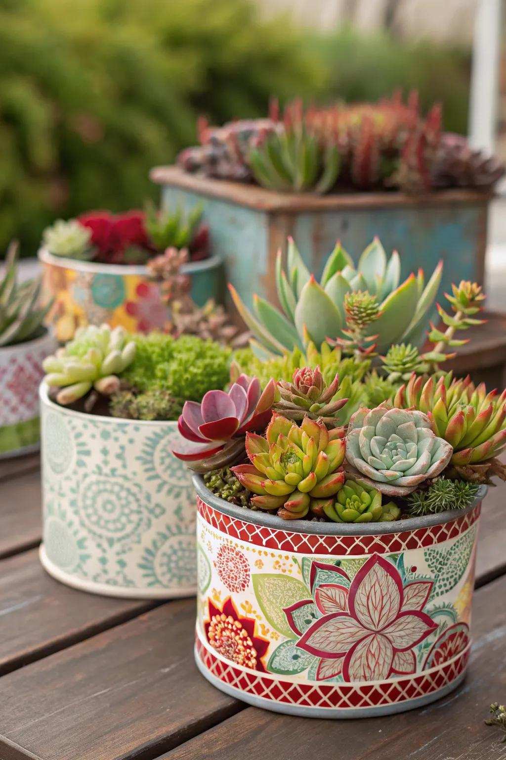 Planters allow for flexible design possibilities.