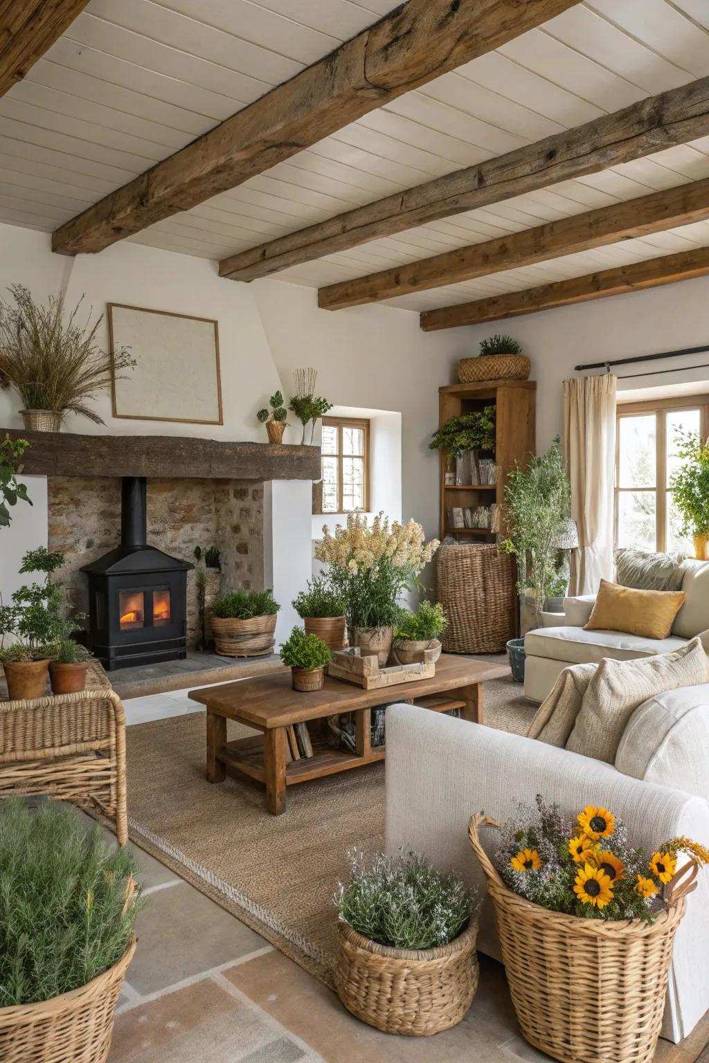 Plants make your living space feel fresh and alive.