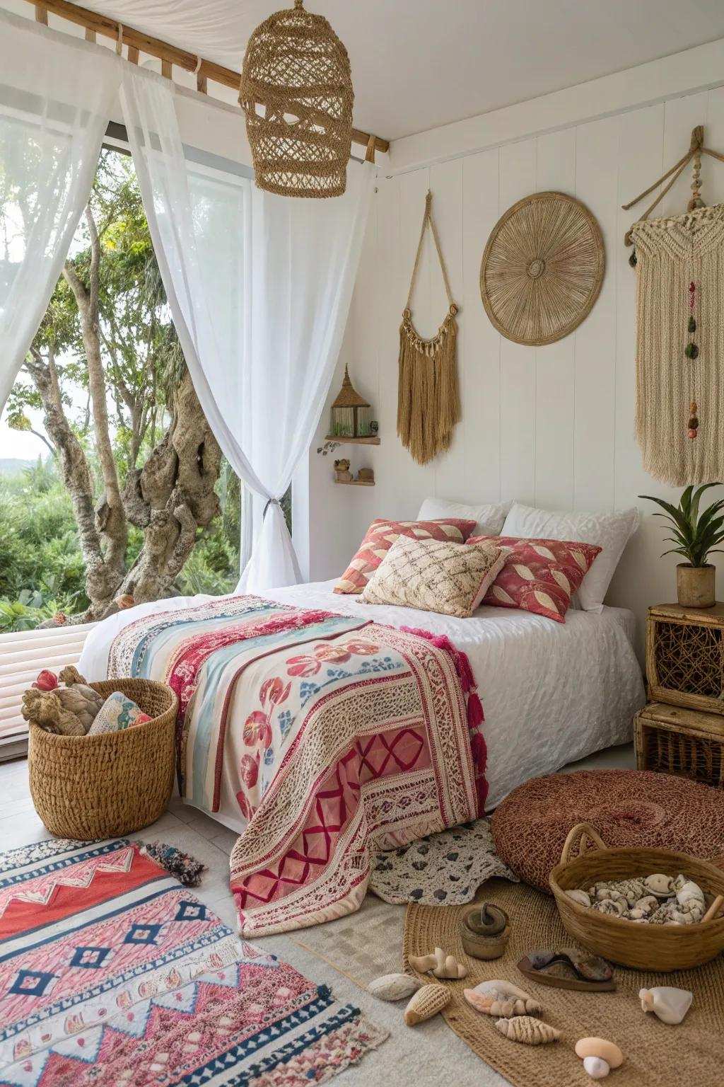 Playful designs energize your bedroom decor.
