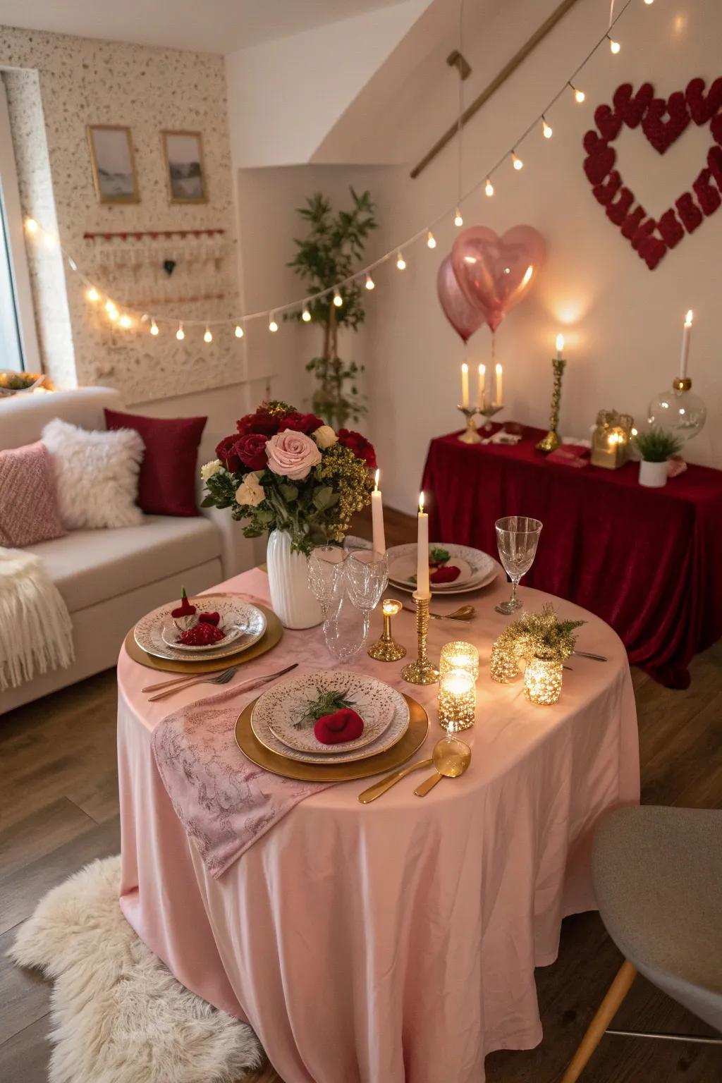 Prepare the ambiance for romance with an exquisitely arranged table. 🌹 #TableDecor #RomanticDinner