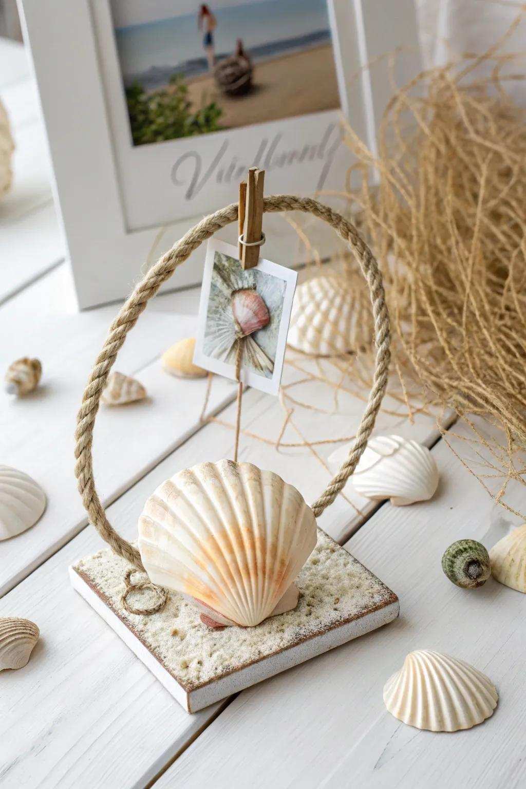 Preserve your memories with these elegant seashell display stands—where simplicity encounters the sea. 🌊📸