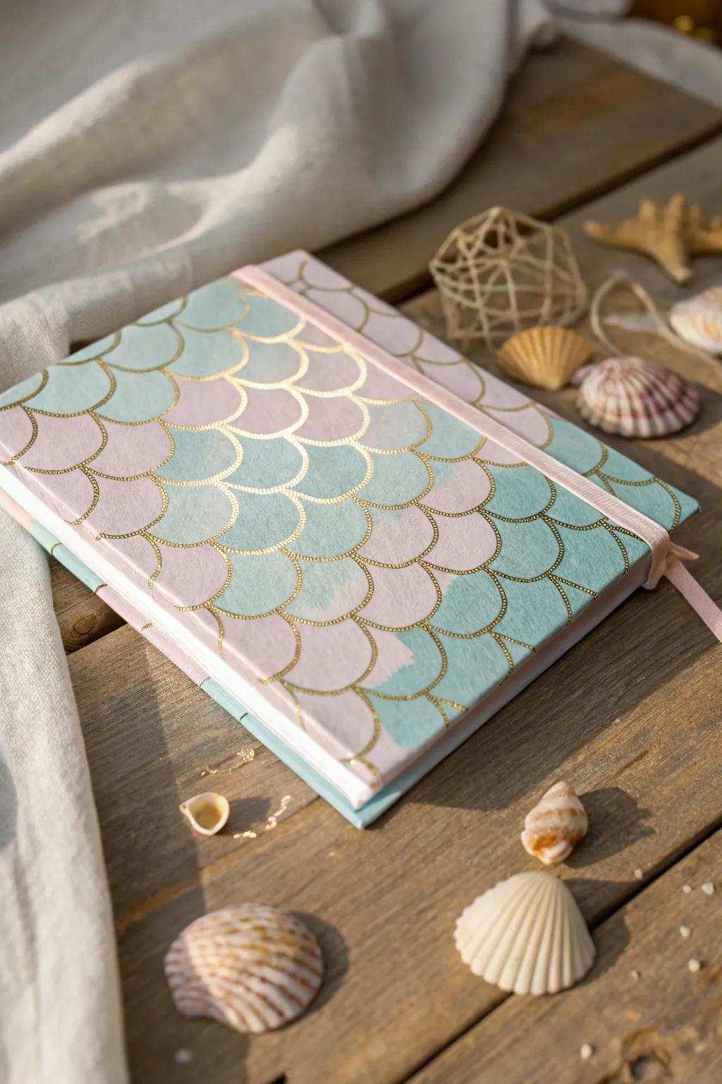 Preserve your oceanside fantasies using this enchanting mermaid-themed journal – an ideal synthesis of simplicity and whimsy!