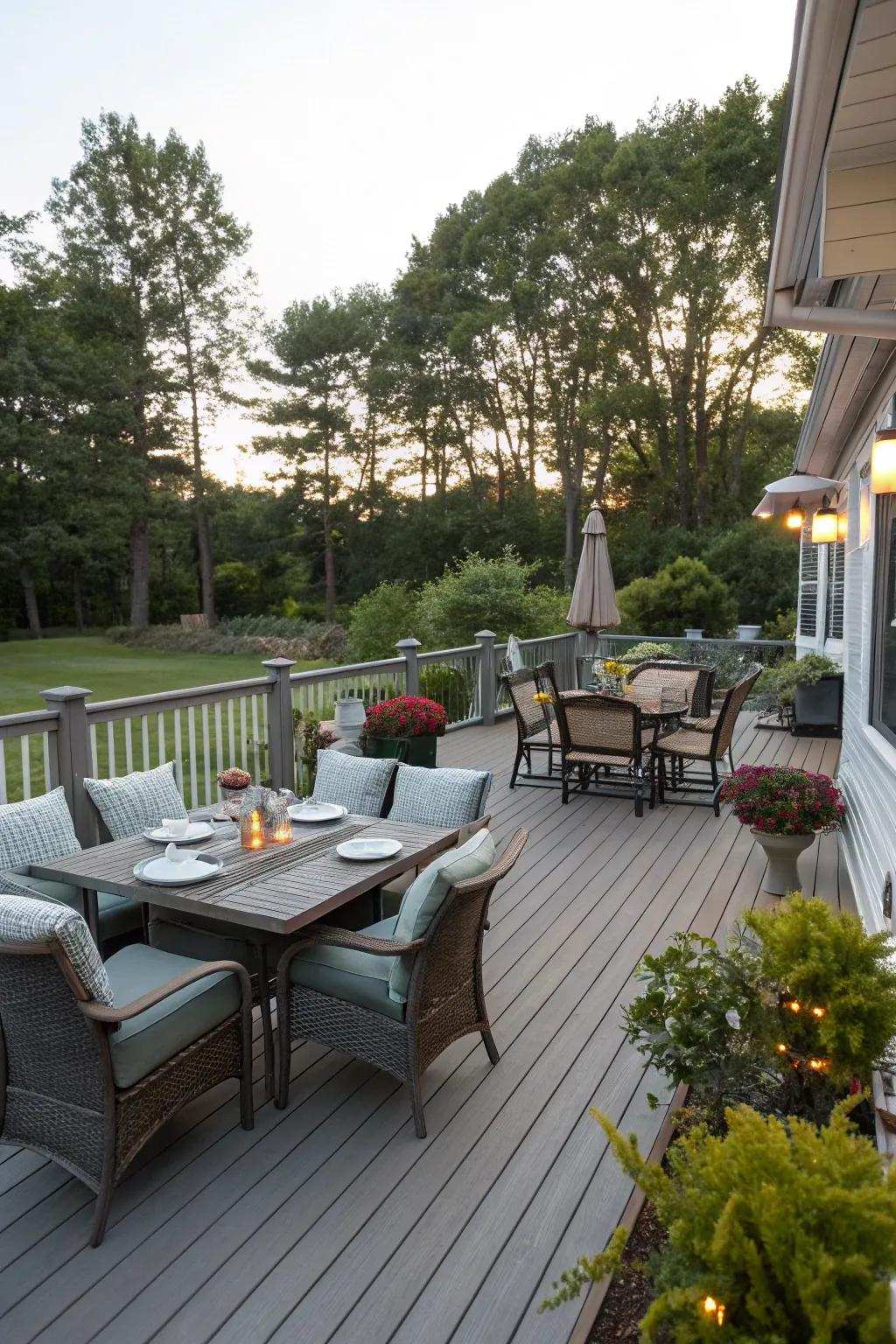 Produce alluring zones with considerate furnishing arrangement.