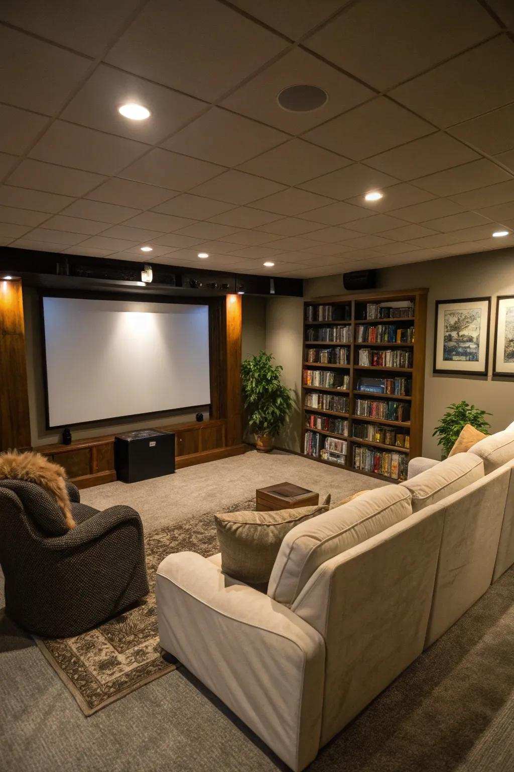 Projection screen.