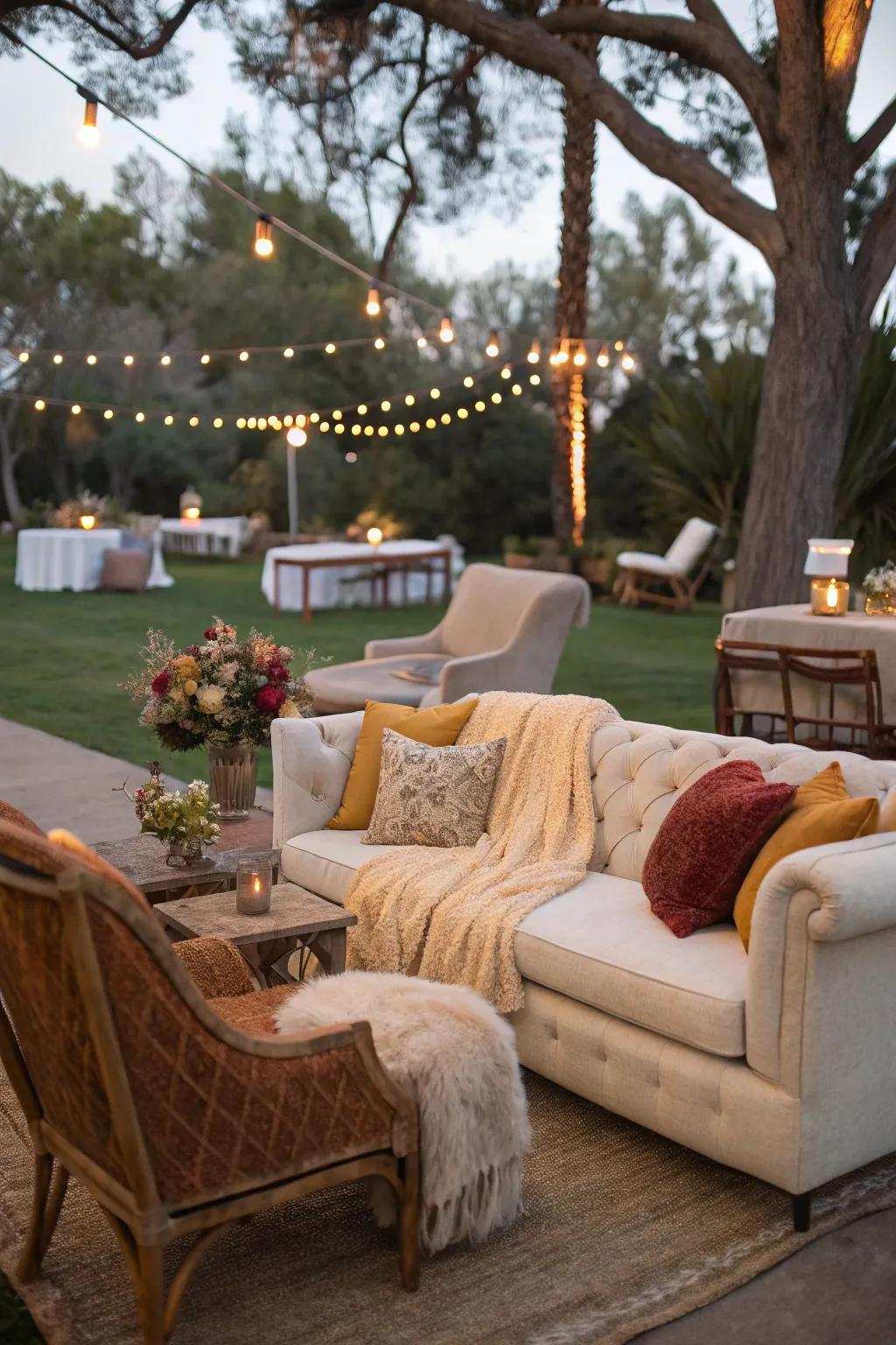 Promote relaxation with comfortable lounge areas.