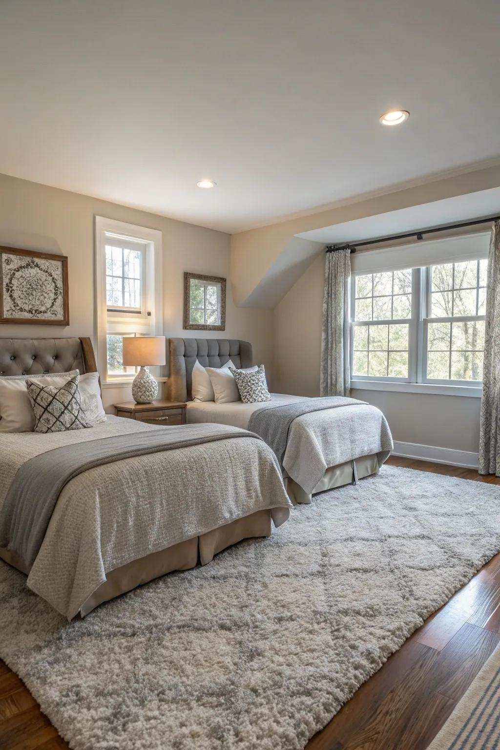 Quiet hues foster a peaceful and enduring ambiance.
