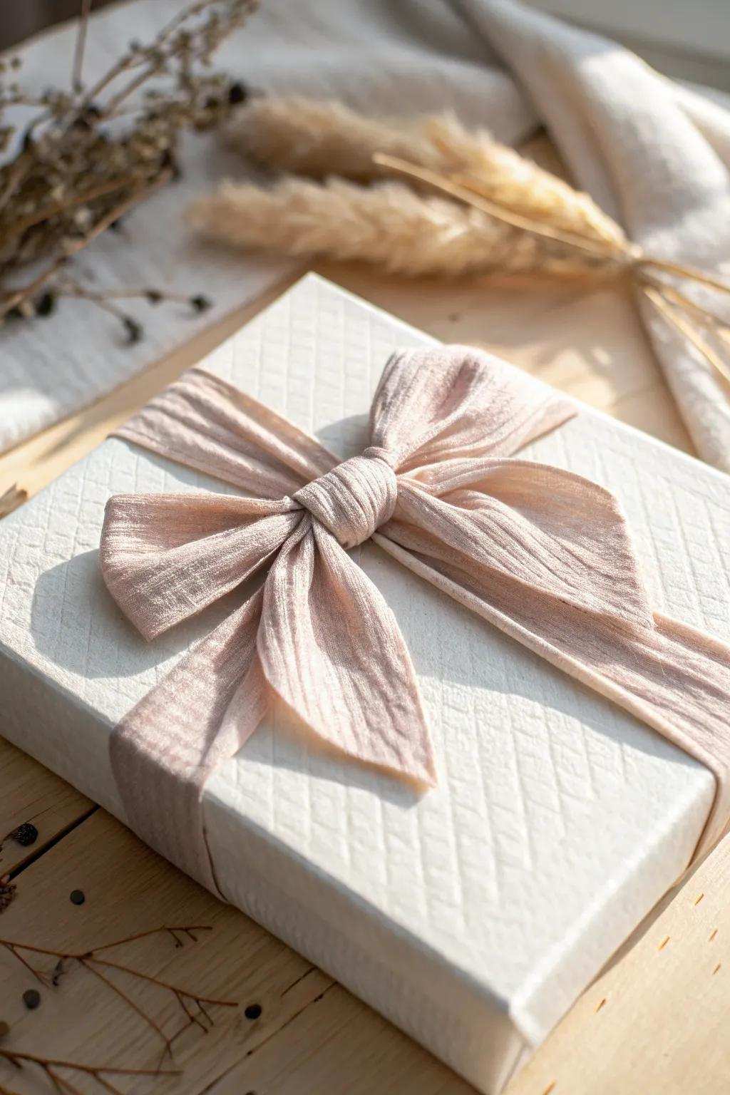 Refine your present-giving with the skillful allure of a woven bow, where simplicity encounters grace.
