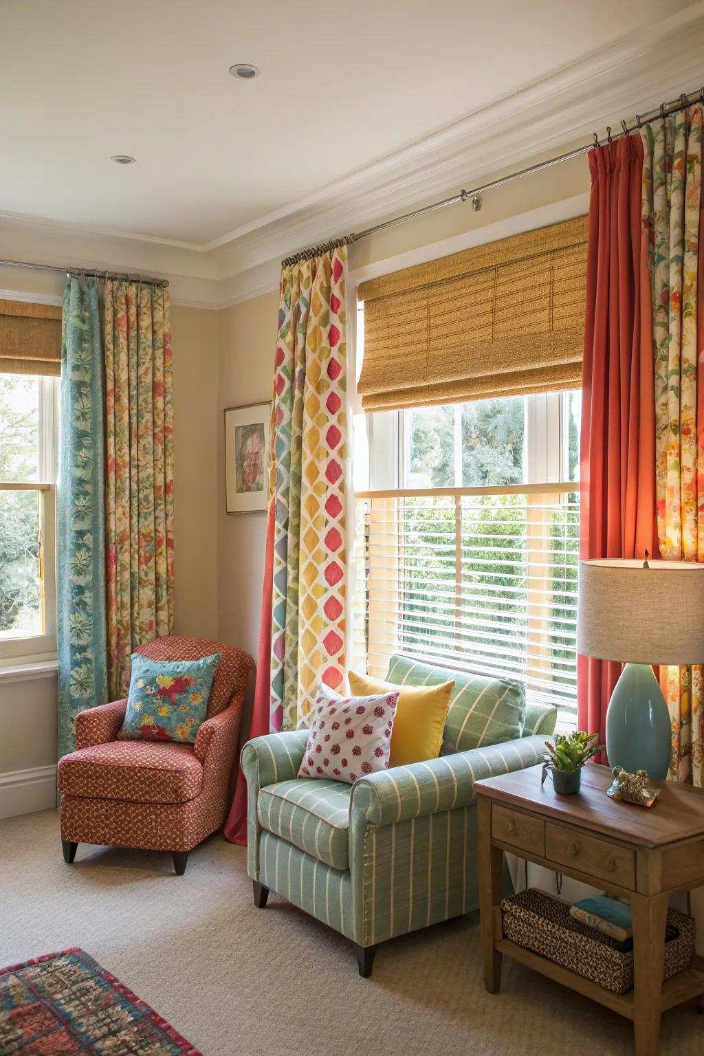 Rejuvenate with vibrant window dressings.