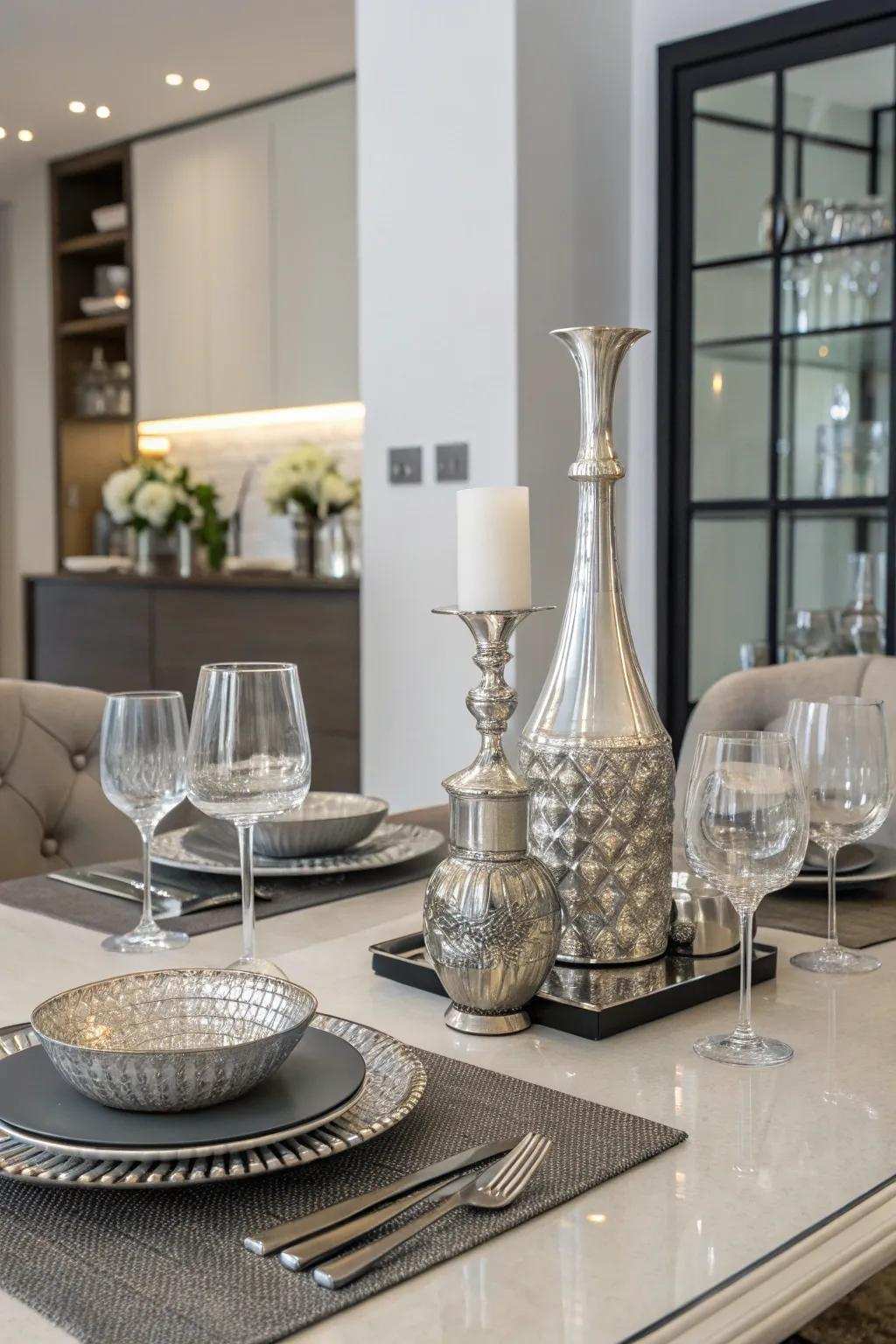 Reusable materials create environmentally-conscious layout.