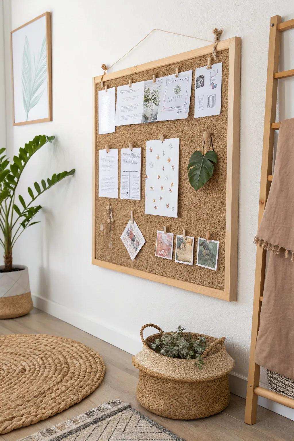 Revamp your imagination with a beautifully designed DIY board that mixes minimalist design with bohemian charm.
