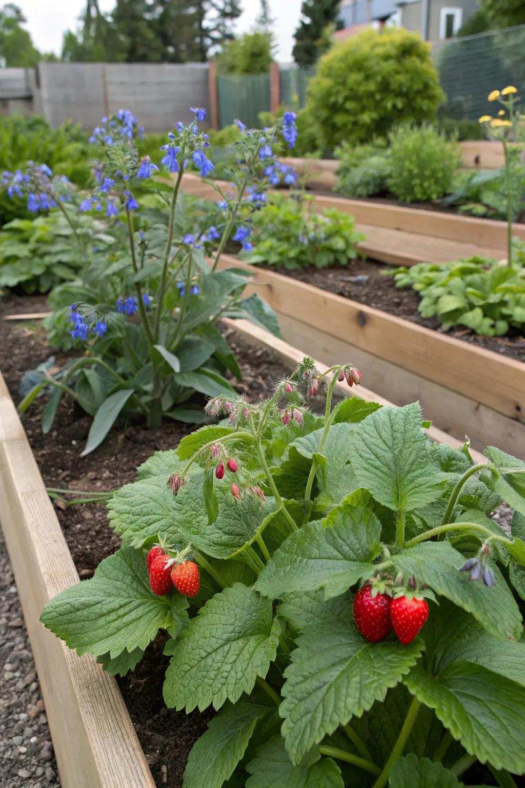 Rosy berries and thickets, a startlingly efficient botanical pair.