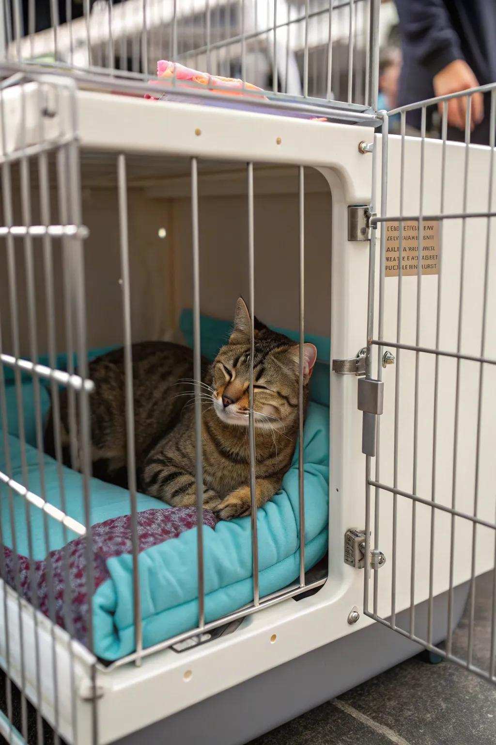 Safety elements are vital for reassurance and cat well-being.