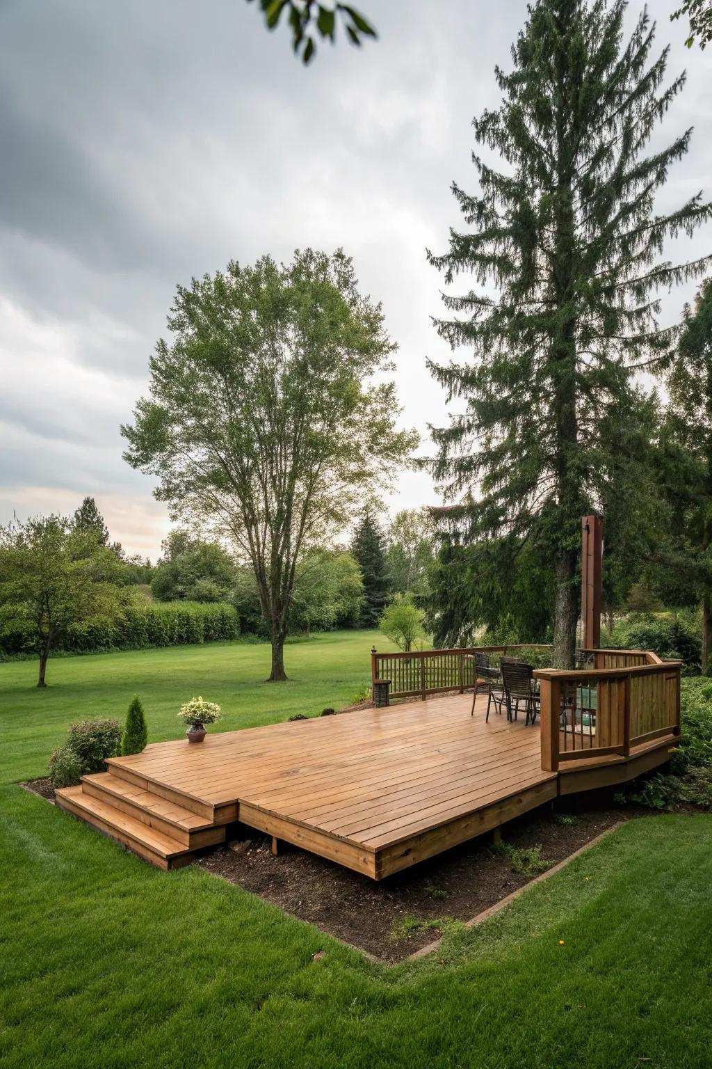 Savor the versatility of a DIY platform deck.