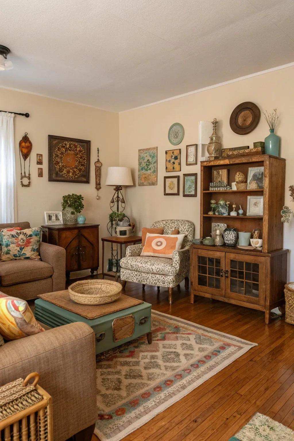Secondhand finds make your country style more unique.