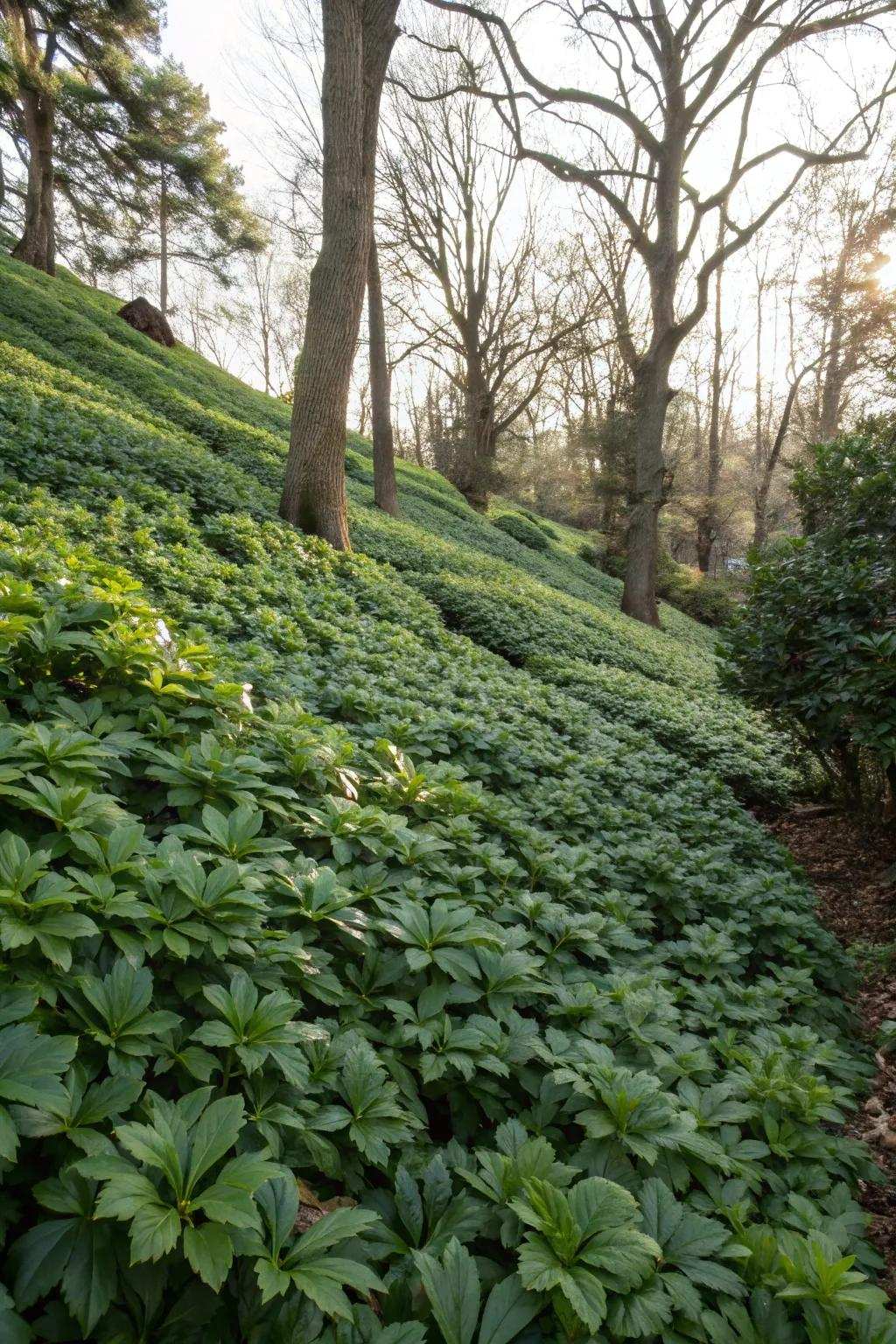 Shadeleaf ensures hillsides stay lush all year.