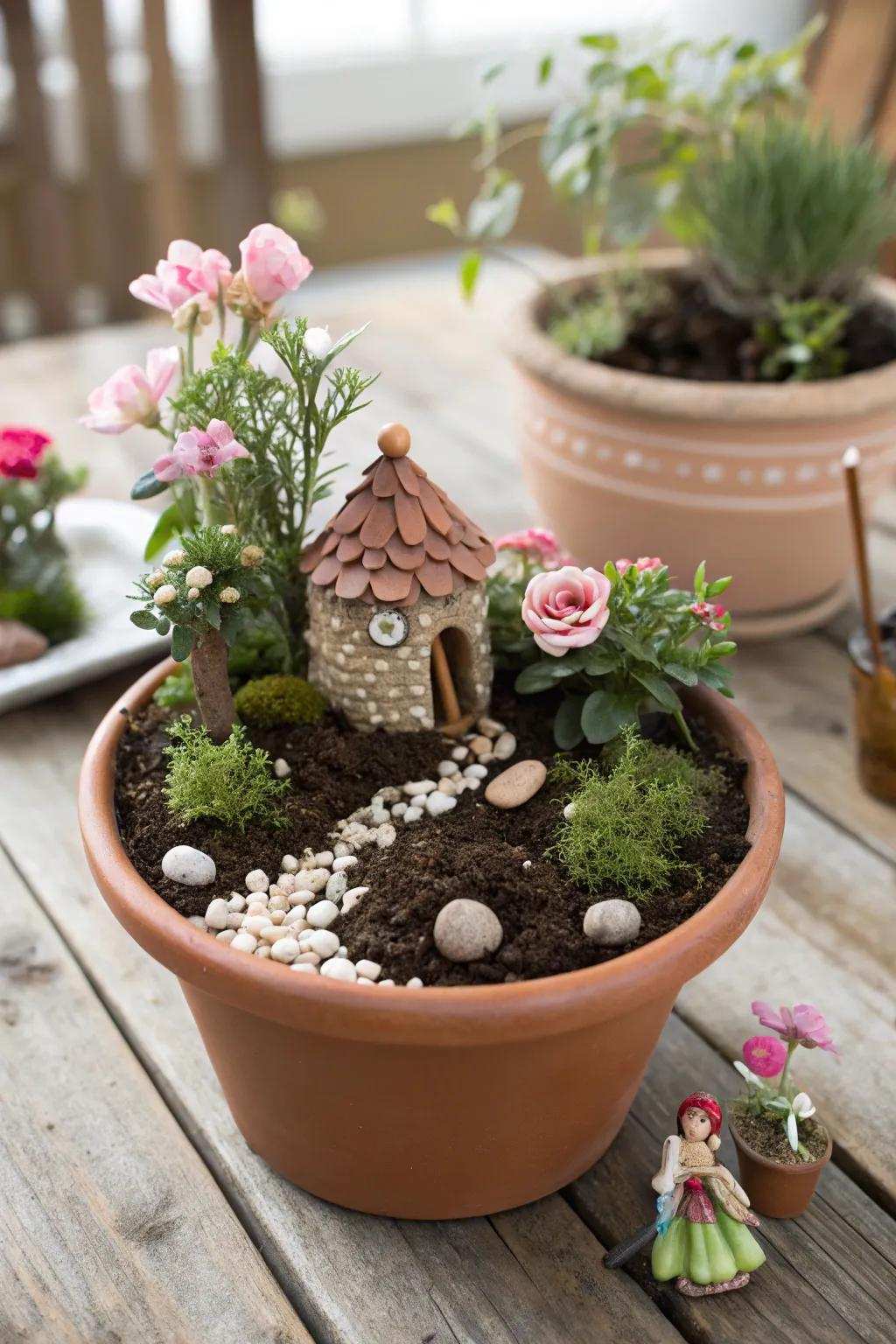 Shape your personal enchanted domain using a pocket-sized fairy realm set—where imagination flourishes!