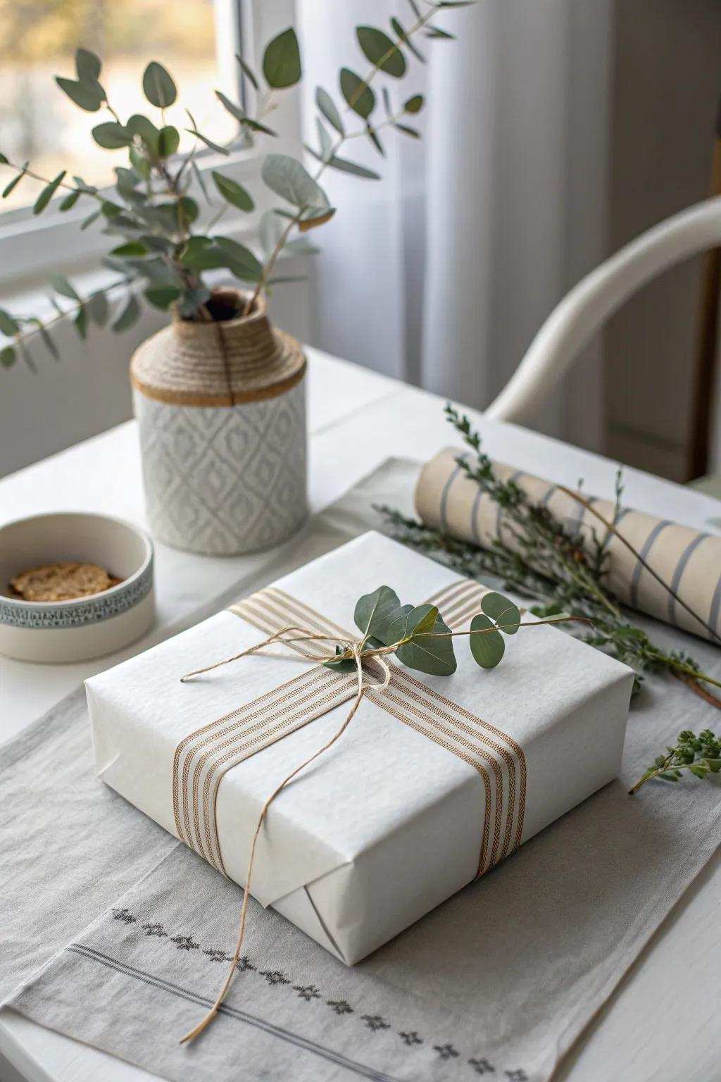 Share the joy with this adhesive surprise! 🎁✨ #ScandiBoho #GiftWrapping
