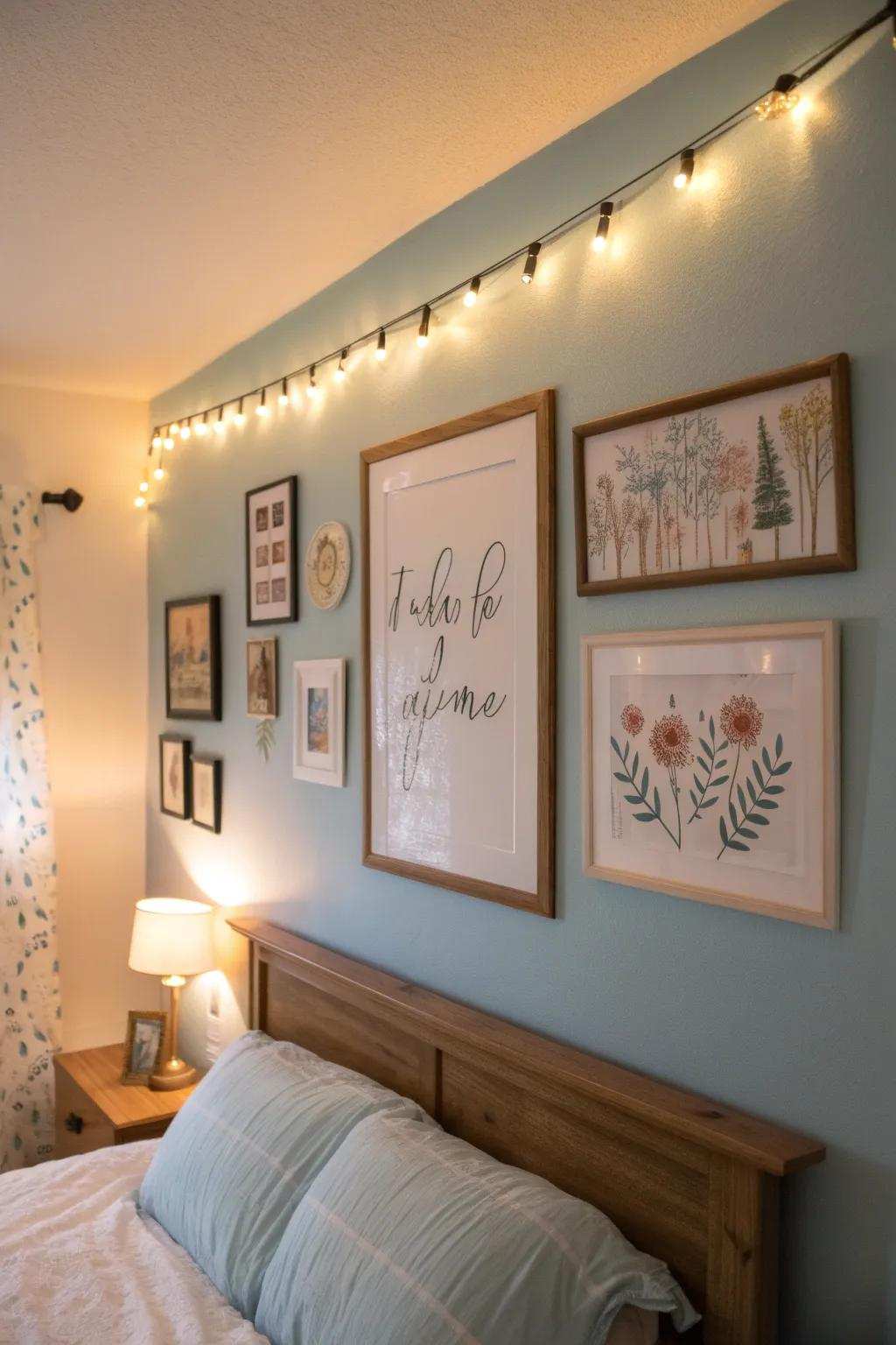 Significant phrases personalize and inspire your space.