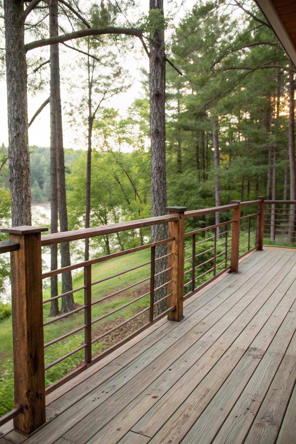 Simple sidings bring a touch of timeless charm to decks.