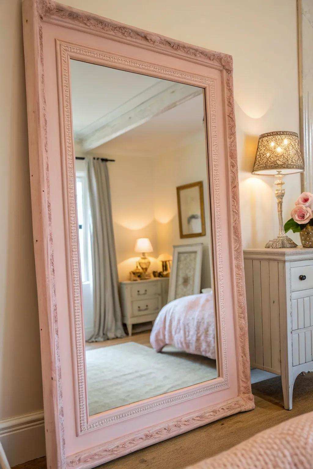 Soft shades impart a serene feel.