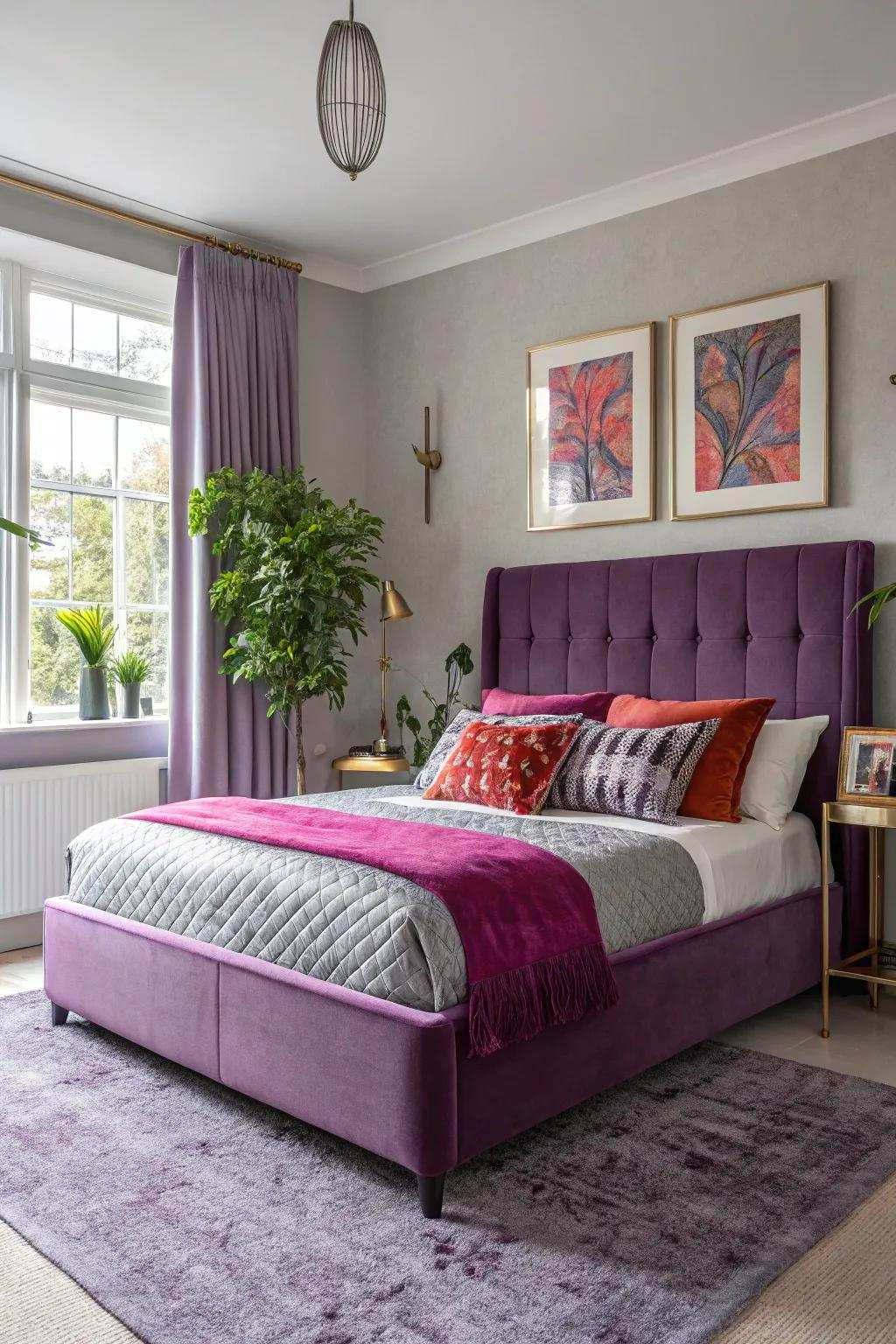 Soft tones create a light and airy ambiance, perfect for a refreshing bedroom retreat.
