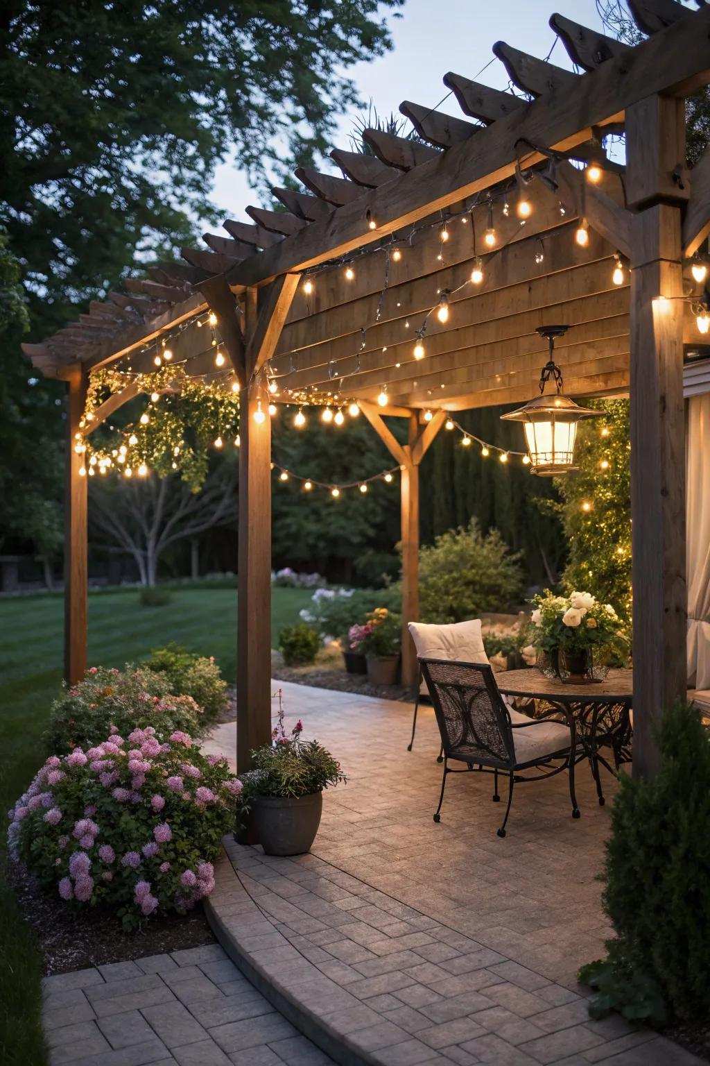 Solar strand lights infuse warmth and charm into outdoor get-togethers.
