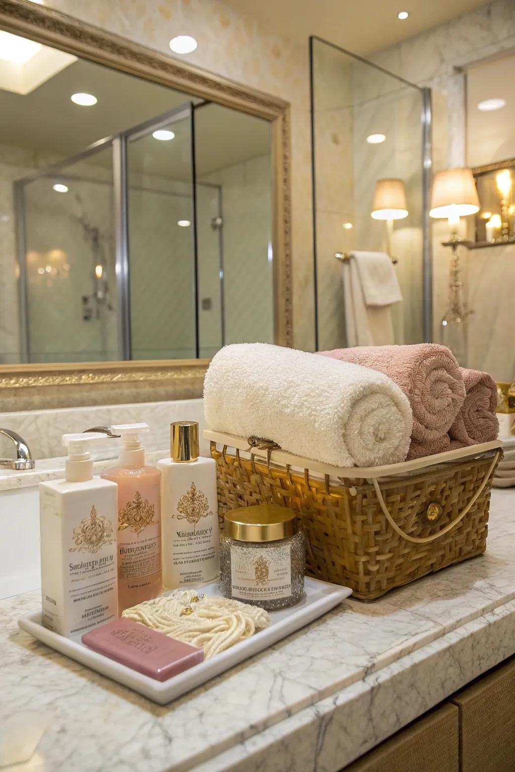 Spa essentials for relaxation.