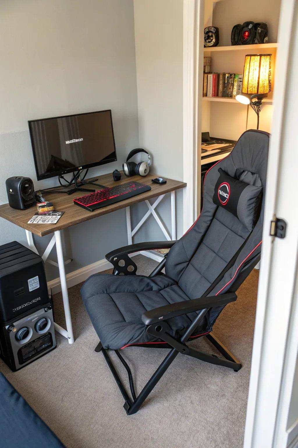 Space-efficient designs for compact gaming areas.