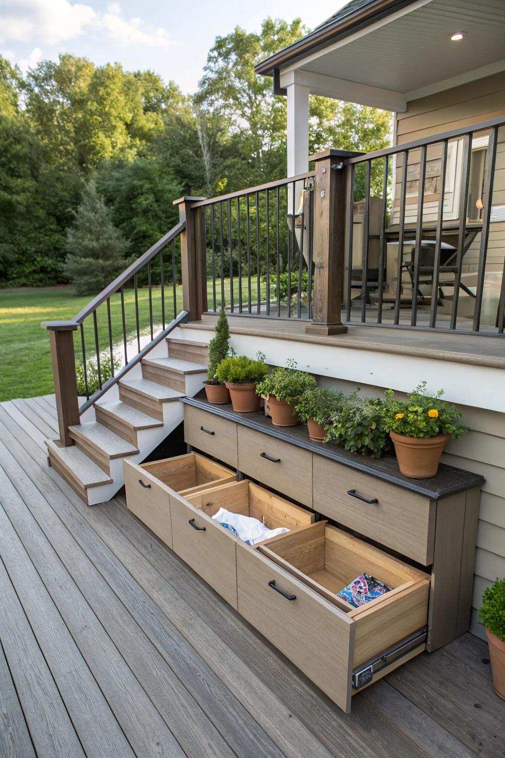 Space under steps