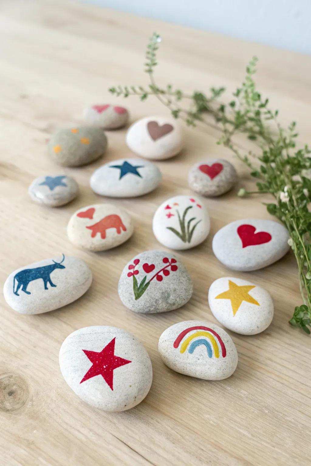 Spark your child's imagination with these charming tale stones, where each design opens the door to a new adventure.