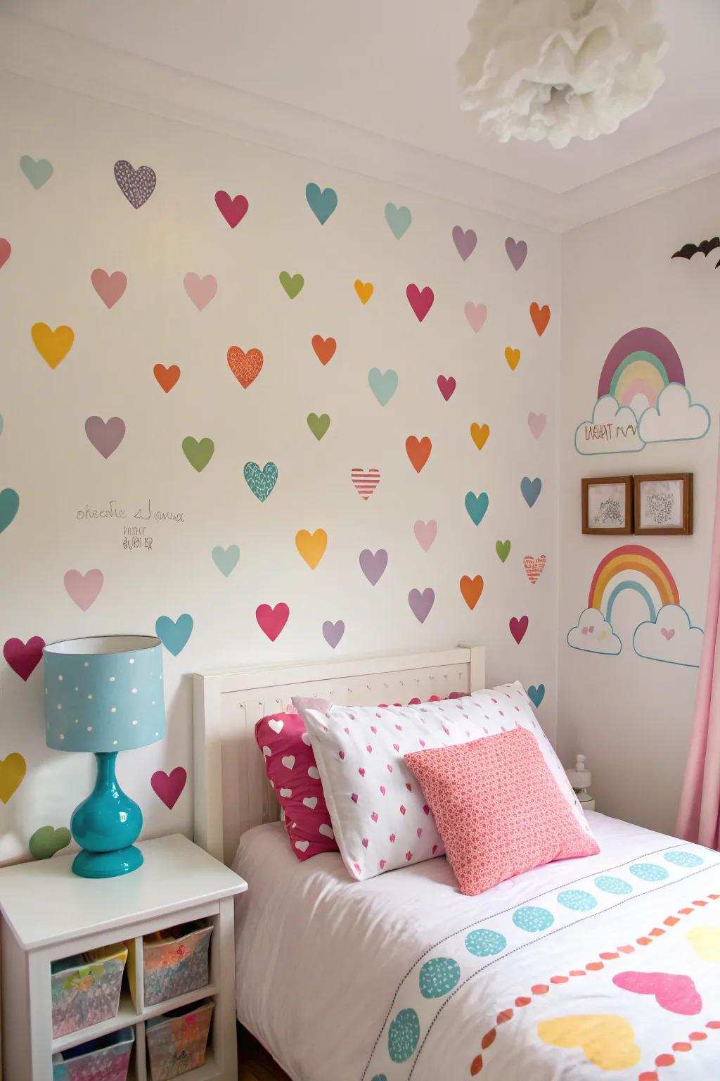 Spirited cirrus and heart art imparts character to the quarters.