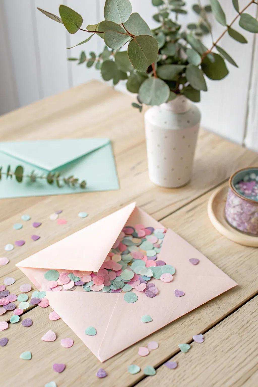 Sprinkle joy with DIY confetti inside your birthday cards!