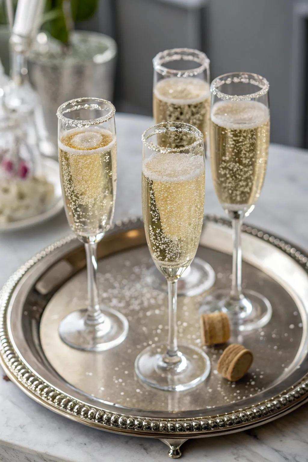 Spun sugar garnish infuses elegance and sweetness.