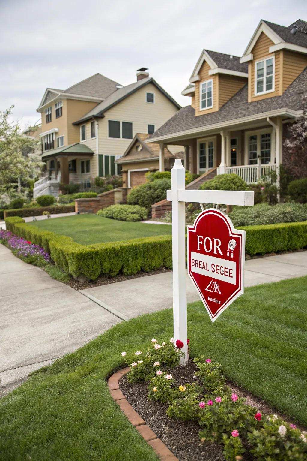 Stand out with creatively shaped property signs.