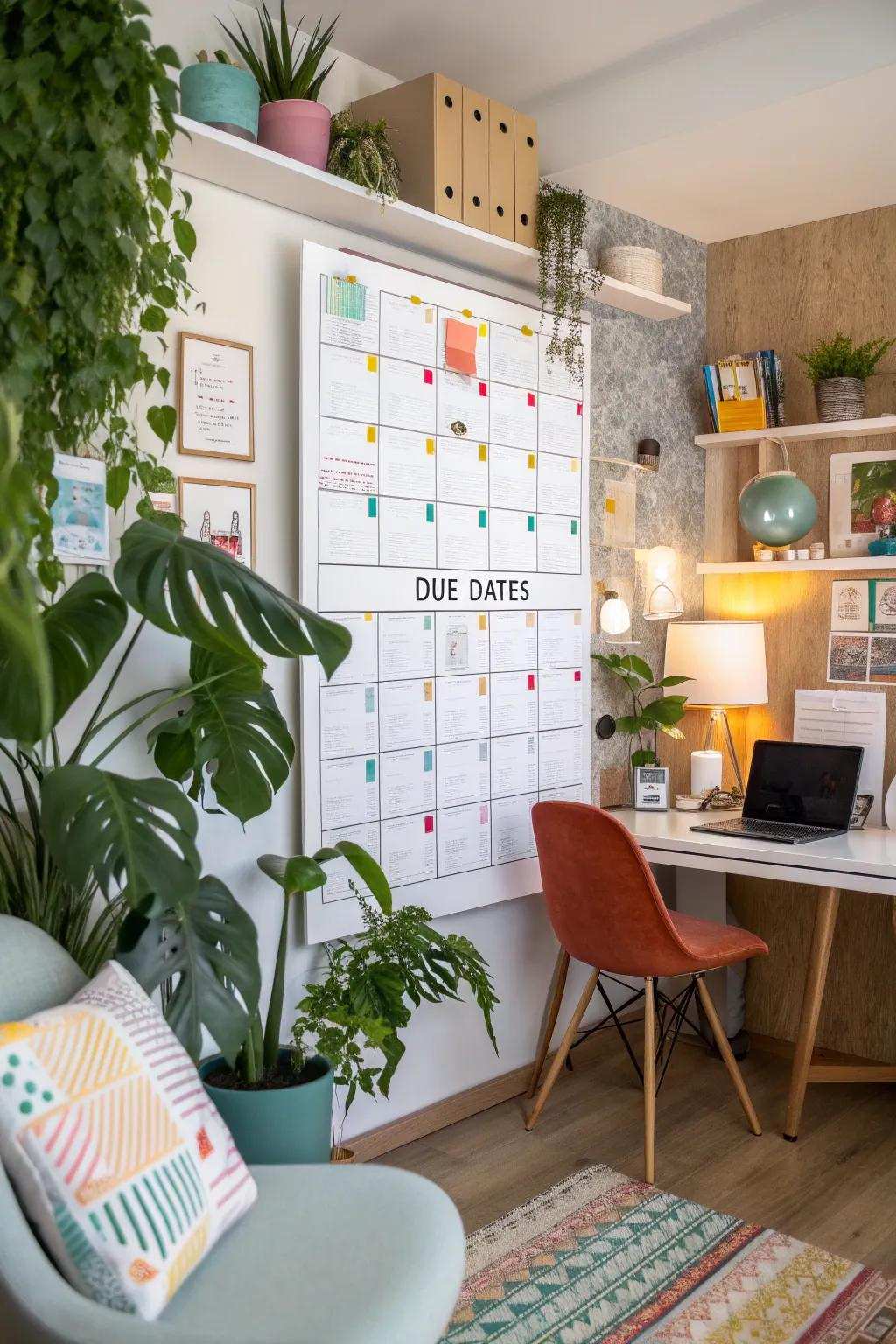 Stay ahead of your planning using a personalized invoice schedule.